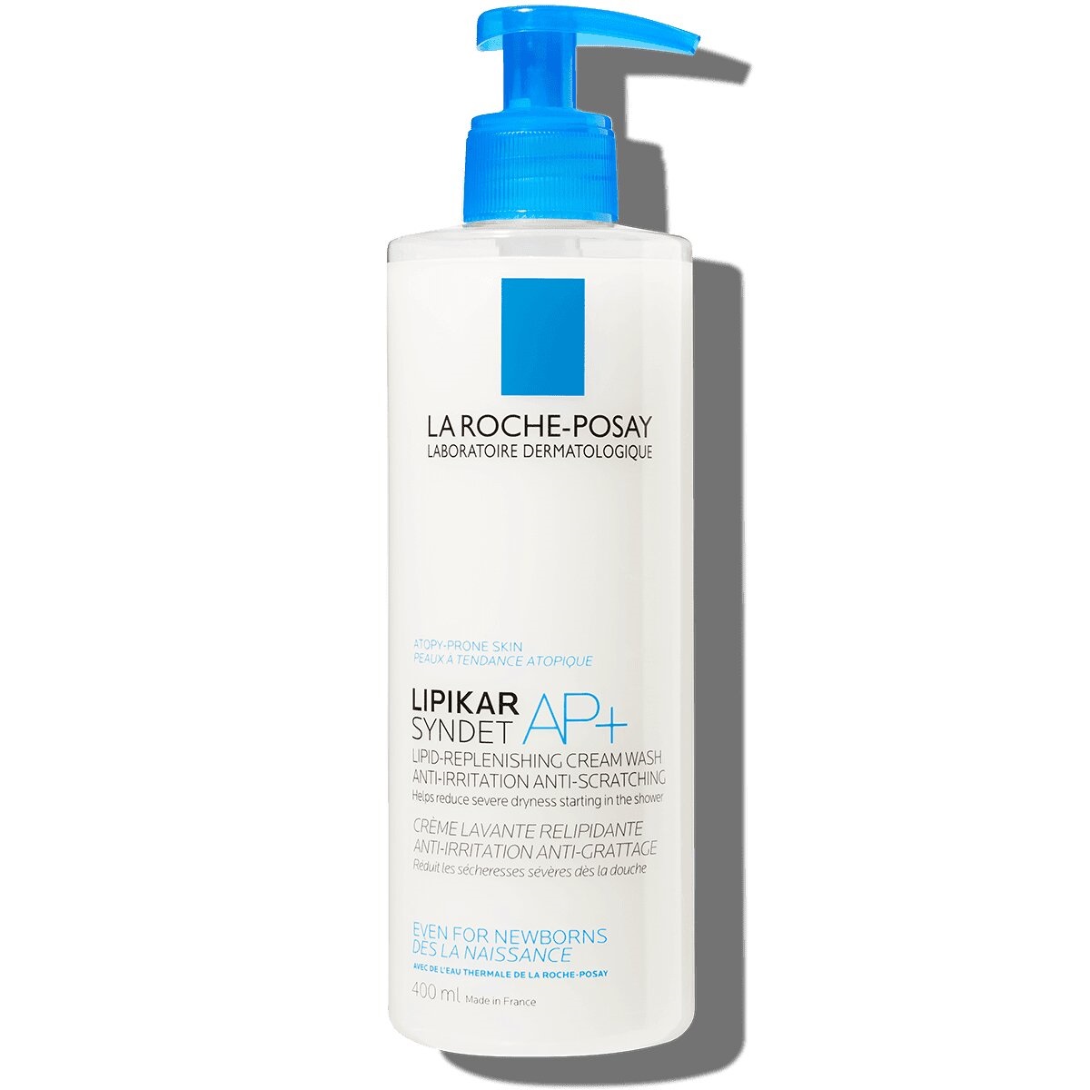 کرم شستشوی لاروش پوزایLipikar Syndet (لیپیکار سیدنت مخصوص پوست‌های خیلی خشک) - La-roche Posay Lipikar Syndet AP+ Hand & Body Wash Cream 400ml