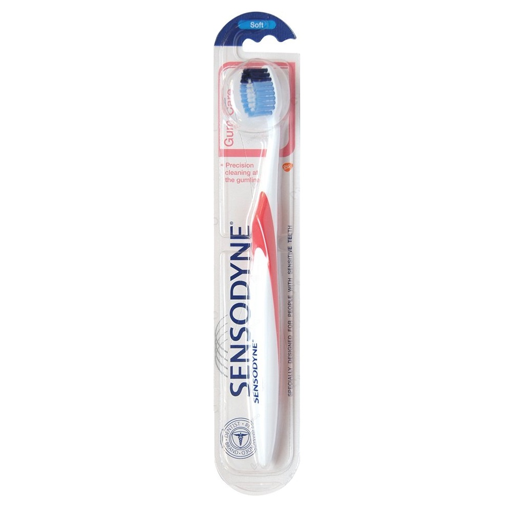 مسواک سنسوداین مدل Gum & Protect برای لثه های حساس با سری SOFT و نرم - Sensodyne Gum Care-Extra Soft Toothbrush (Gum & Protect)