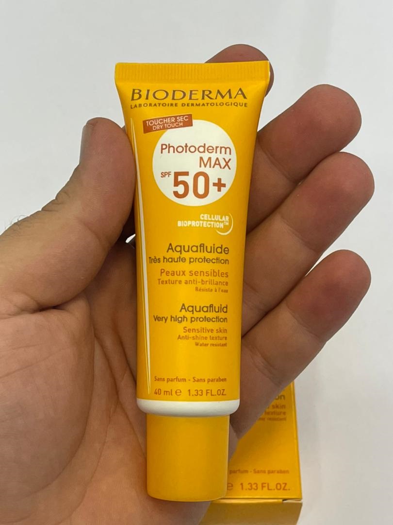 ضد آفتاب بایودرما BIODERMA SPF+50 مدل AQUAFLUIDE حجم 40 میل | مناسب پوست نرمال و چرب