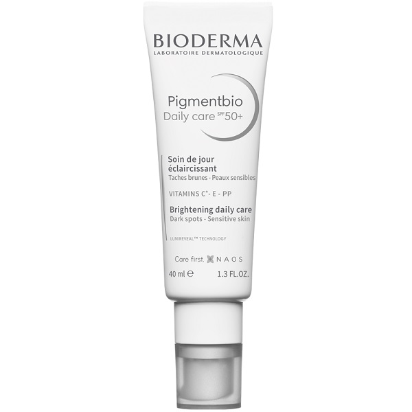 ضد آفتاب بایودرما مدل Pigmentbio دارای اس پی اف +SPF50 با خواص روشن کننده و ضد لک حاوی ویتامین سی C و E و نیاسینامید B3 بیودرما اصل فرانسه - Bioderma Pigmentbio Daily care