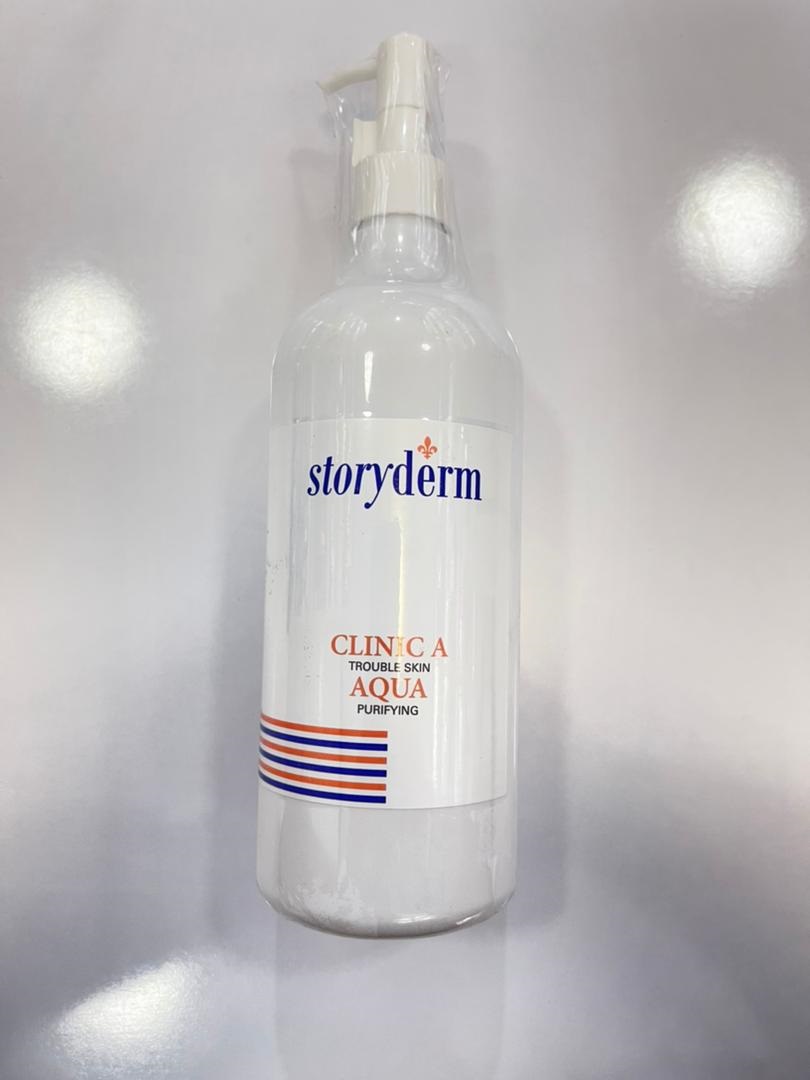 تونر کابین ضد جوش و ضد التهاب کلینیک آ استوری درم Storyderm Clinic-A | پاکسازی منافذ، متعادلسازی سبوم و pH، آرامش بخش | 500 میل