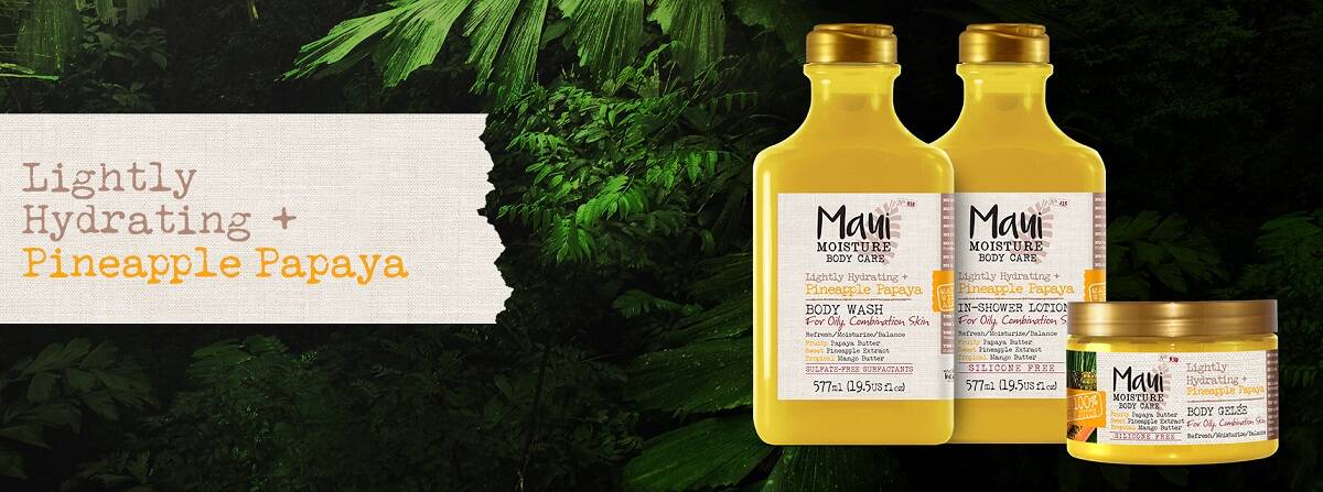 قیمت و خرید شامپو بدن آناناس و پاپایا مائویی (شامپو بدن سولفات فری مائویی) - Maui Moisture Pineapple Papaya Body Wash