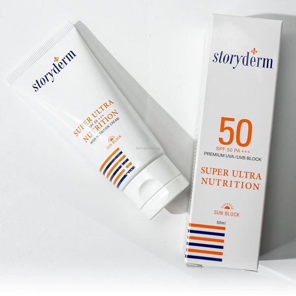 ضد آفتاب استوری درم Storyderm مدل سوپر اولترا نوتریشن +SPF50 حجم 50 میل