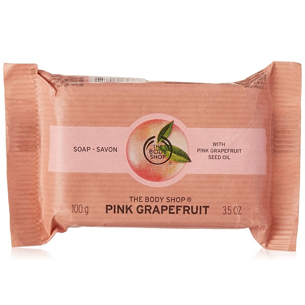 صابون گریپ فروت بادی شاپ وگان و ارگانیک معطر و نرم کننده پوست بدن The Body Shop Pink Grapefruit Soap 100g