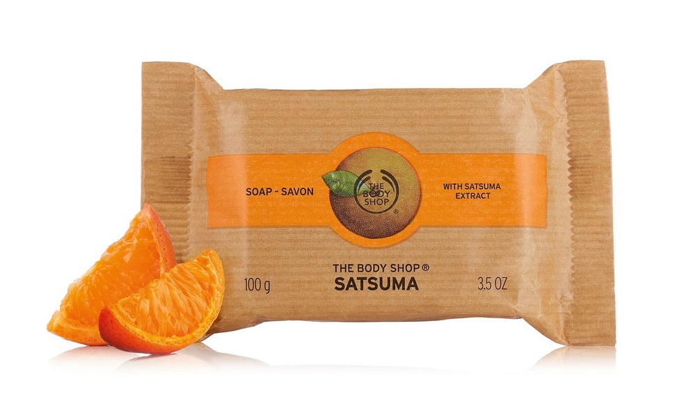 صابون نارنگی ژاپنی بادی شاپ تولید انگلیس ارگانیک وگان نرم کننده پوست بدن - The Body Shop Satsuma Soap 100g