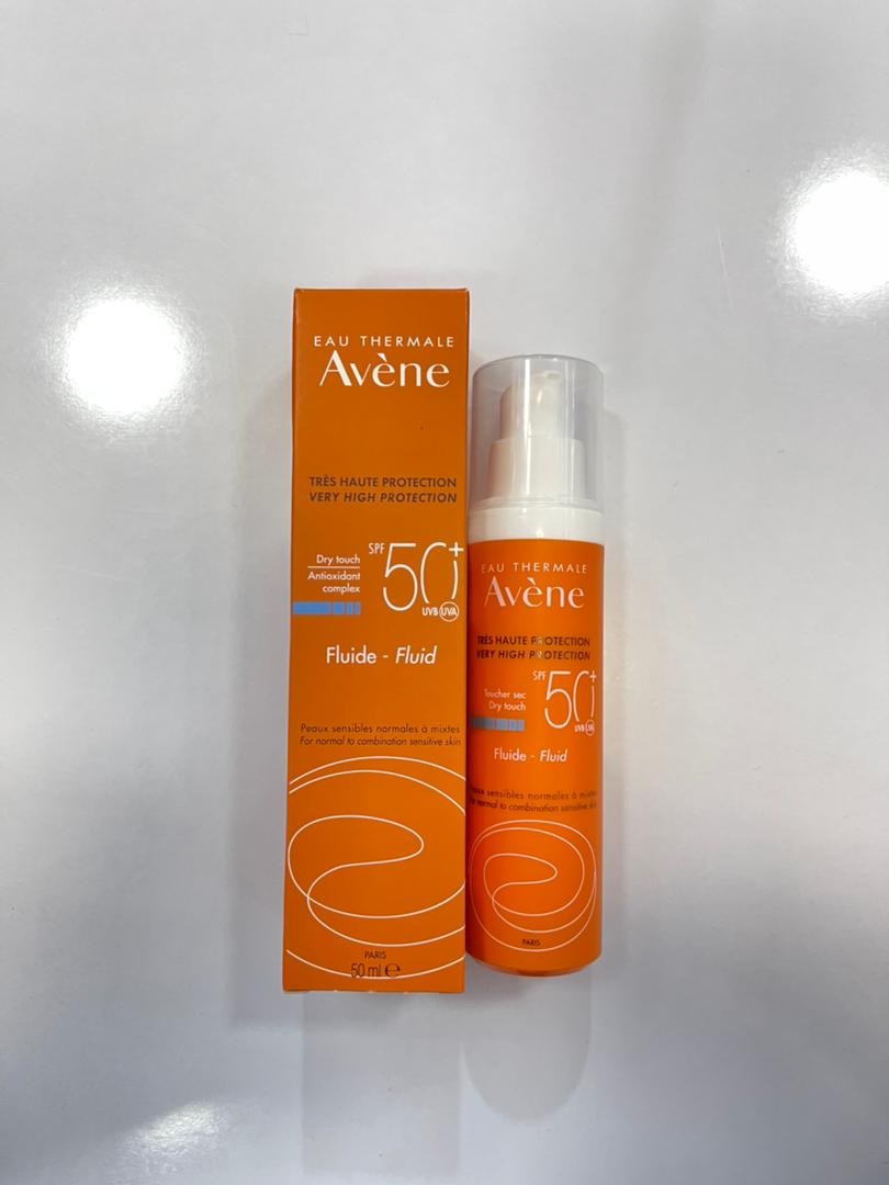 کرم ضد آفتاب فلوئیدی اون Avene SPF50+ مدل Dry Touch حجم 50 میل | کاملا مات مخصوص پوست چرب