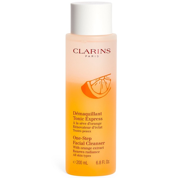 پاک کننده صورت و آرایش دوکاره ویتامین سی کلارنس Clarins مدل Express حجم 200 میل