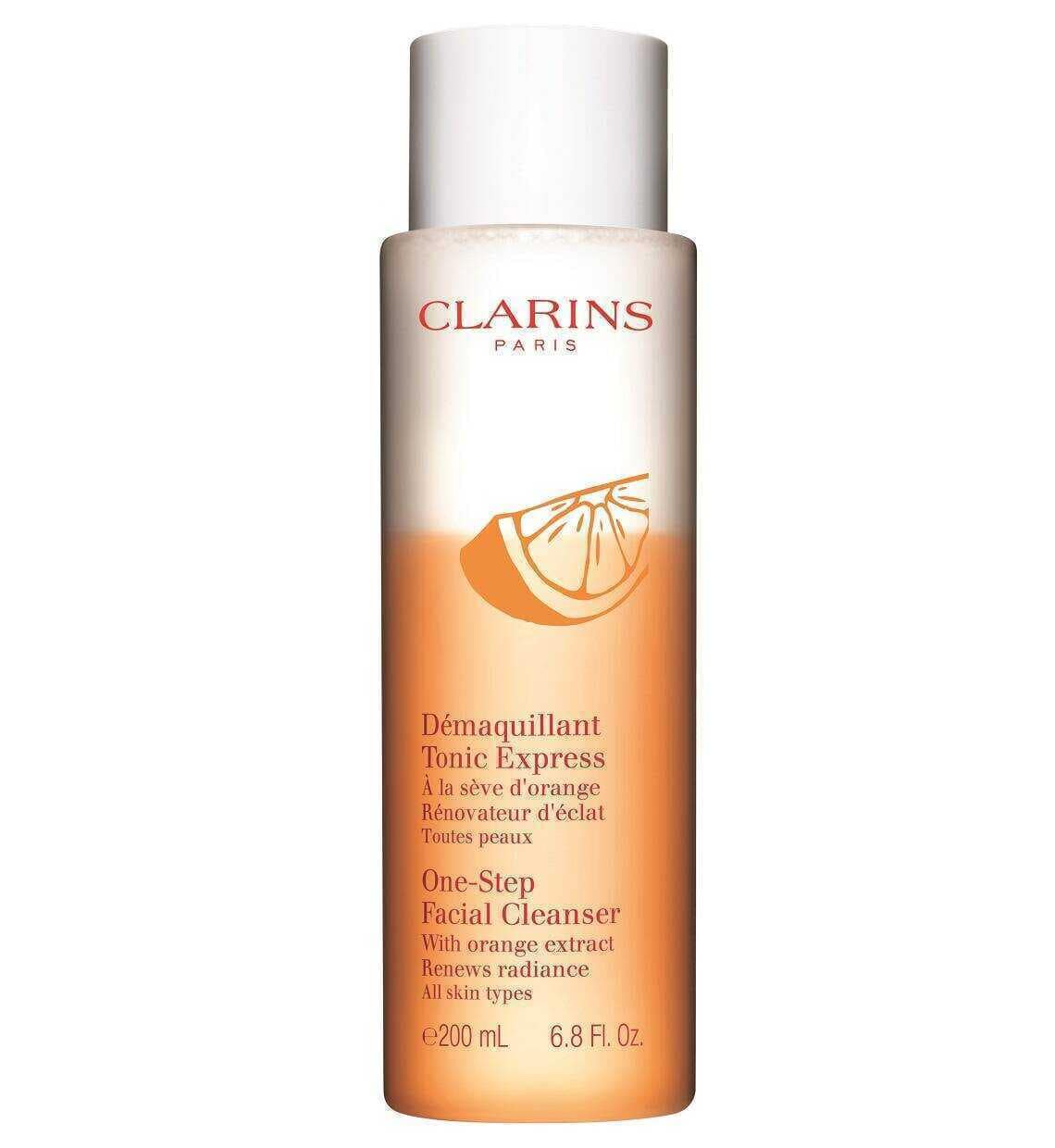 پاک کننده صورت و آرایش دوکاره ویتامین سی کلارنس Clarins مدل Express