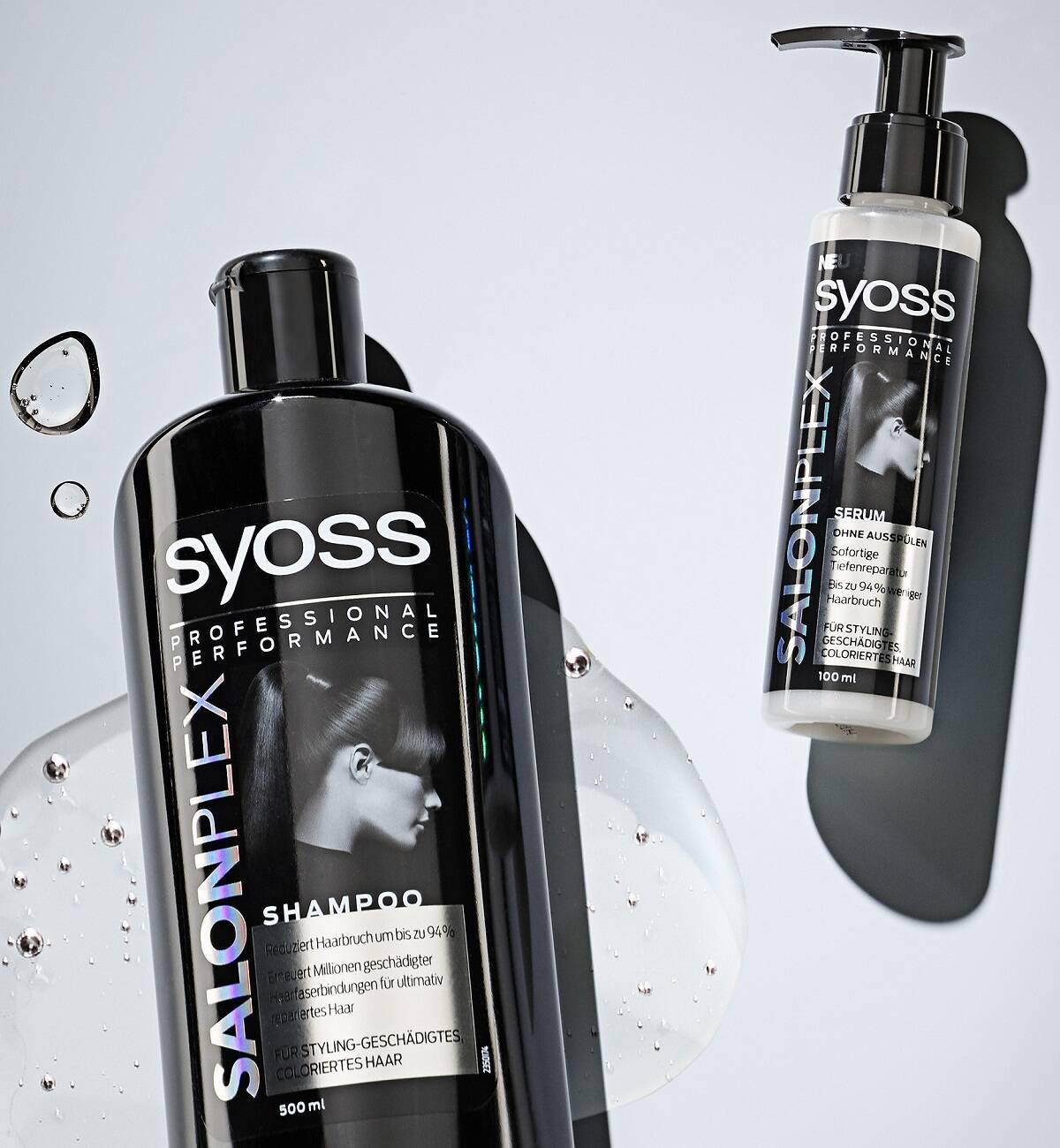 طرز استفاده از شامپو ترمیم و بازسازی کننده موی آسیب دیده SalonPlex برند سایوس