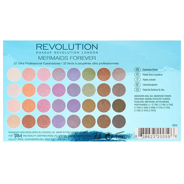 Makeup Revolution Mermaids Forever Eyeshadows Palette (9)