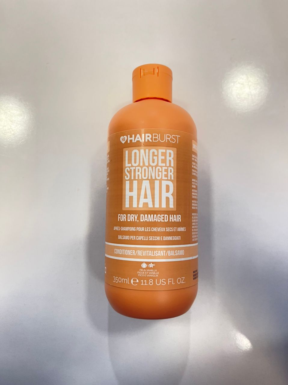 نرم کننده هیربرست Hairburst نارنجی مخصوص موهای خشک و آسیب دیده با رنگ و حرارت حجم 350ml | رشد مو، ضد ریزش، بدون سولفات، ترمیم قوی