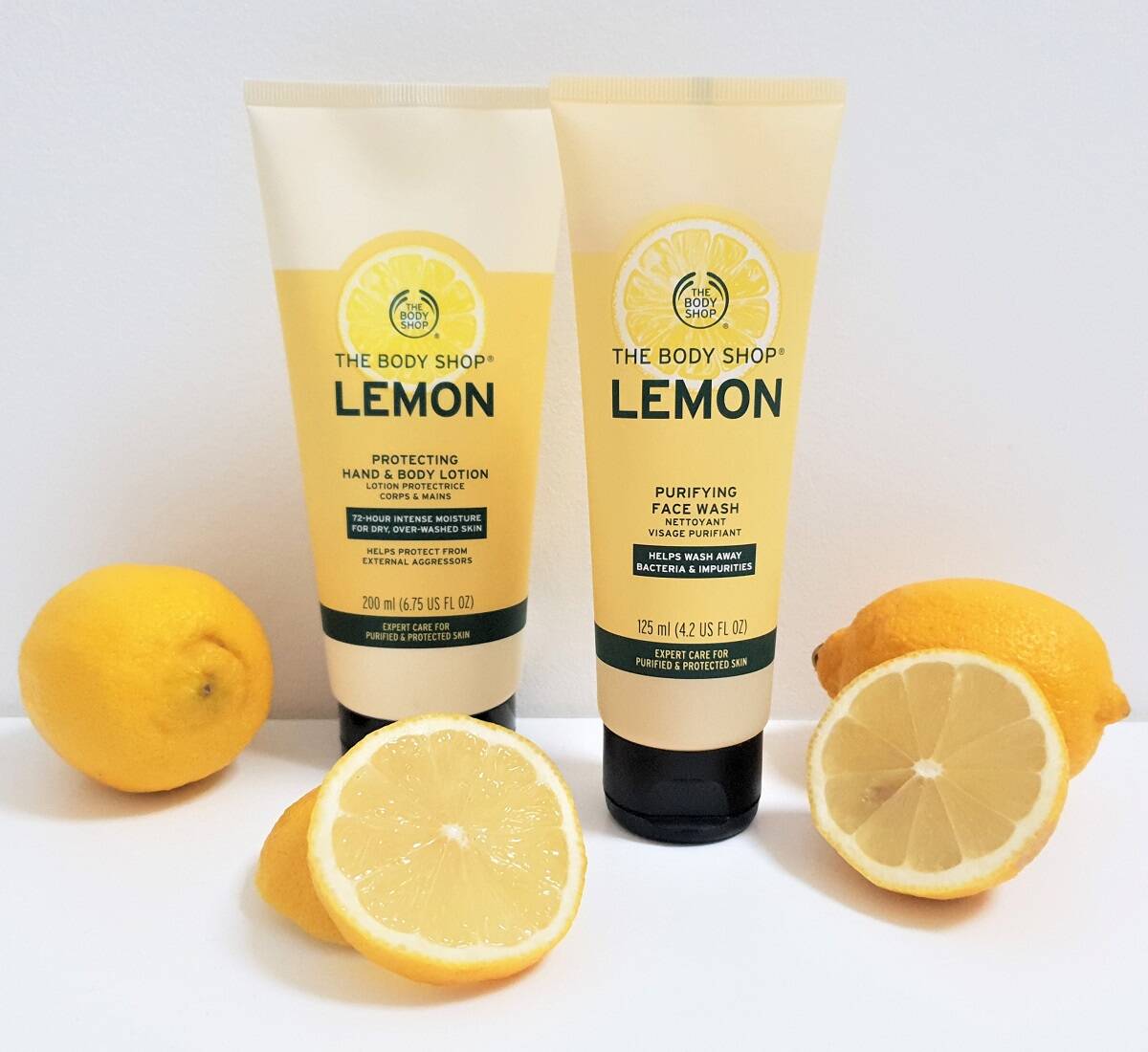 ژل شستشوی لیموی بادیشاپ مدل Lemon برای پاکسازی و کوچک کردن منافذ