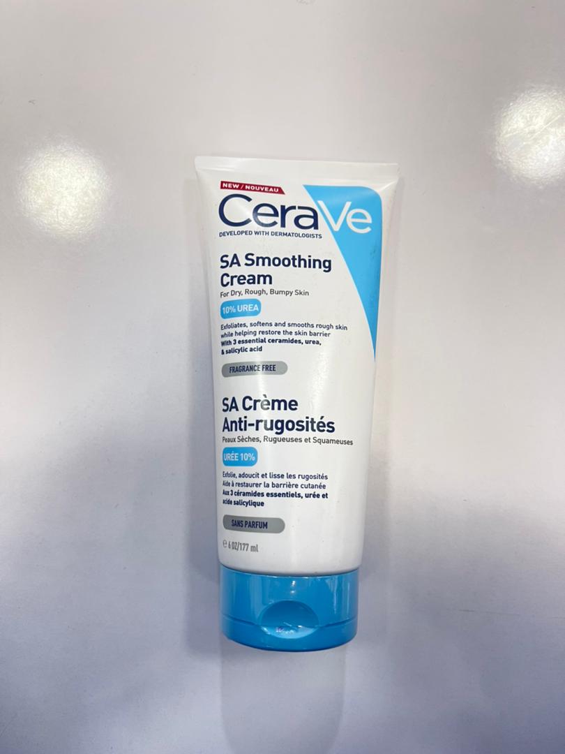 کرم مرطوب کننده و نرم کننده قوی سراوی Cerave مدل SA Smoothing cream حاوی 10% اوره حجم 177 میل | پوست خشک و زبر و برامده