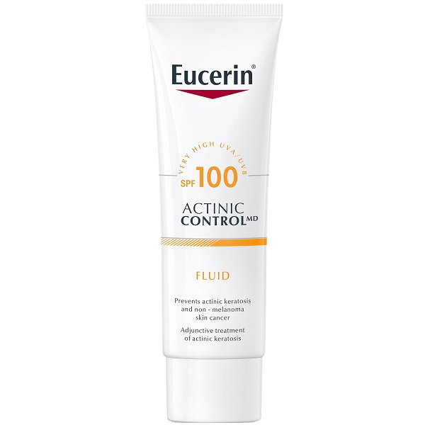 ضد آفتاب فلوئیدی اوسرین Eucerin مدل اکتینیک کنترل ACTINIC CONTROL حاوی SPF100+ حجم 80 میل