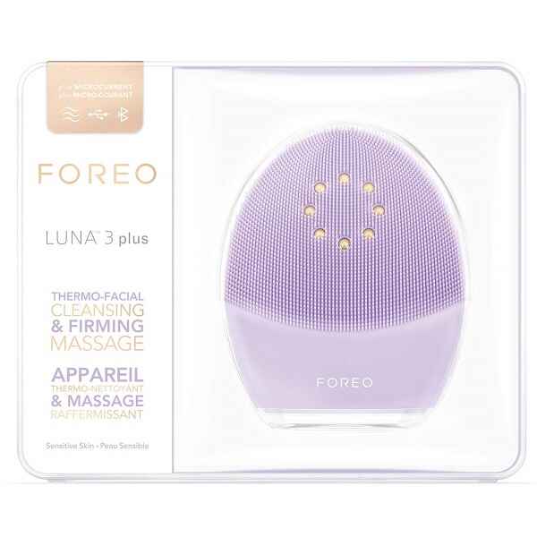 FOREO LUNA 3 PLUS Silicone Facial Cleansing Brush for Sensitive Skin (12)