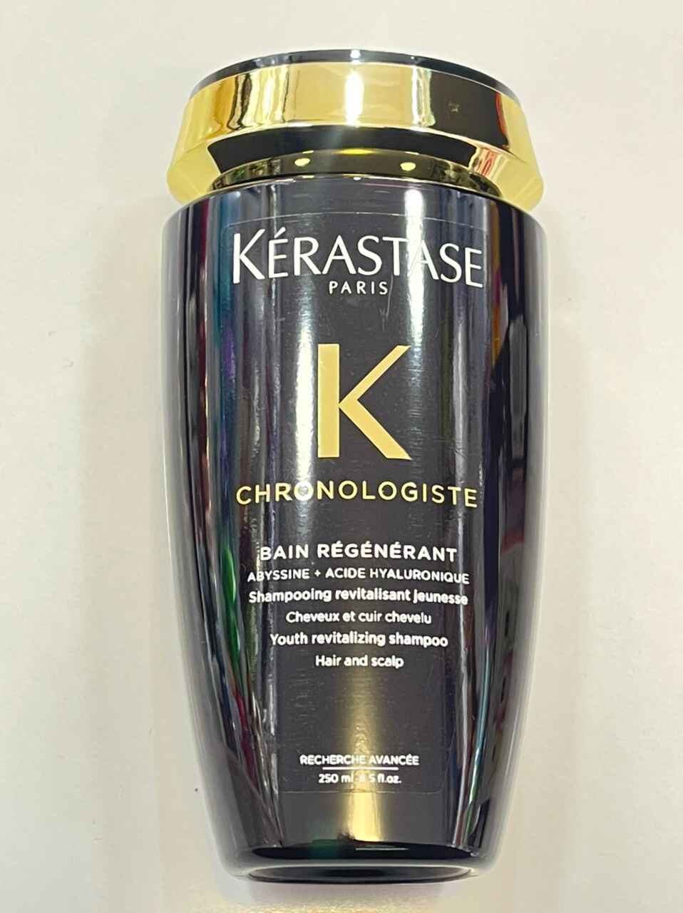 شامپو کراستاس kerastase مدل کرونولوژیست (خاویار) حجم 250 و 1000 میل | بازسازی و ترمیم‌کننده کامل مو، ضد ریزش