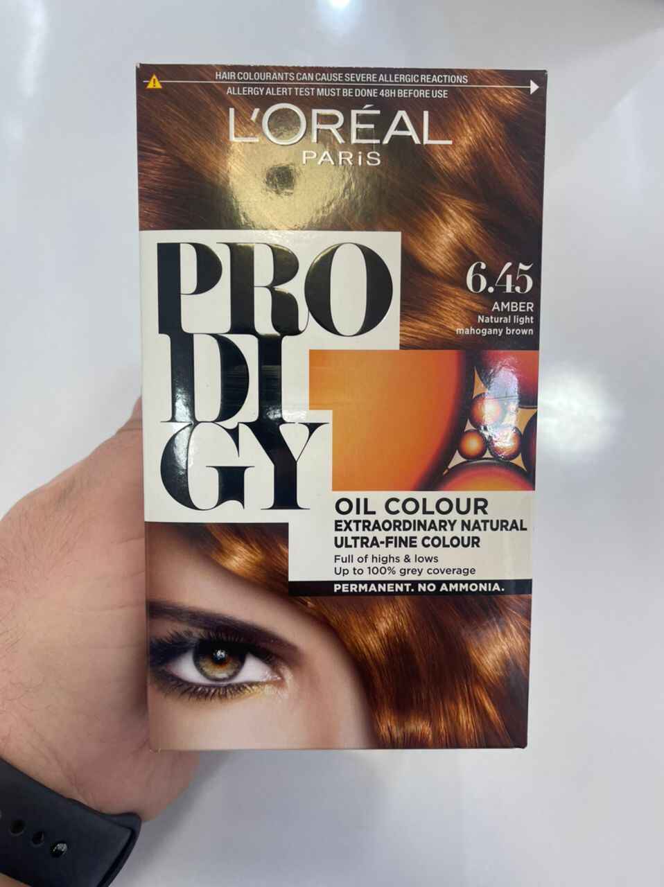 رنگ موی بدون آمونیاک لورال Loreal اصل مدل پرودیجی شماره 6.45