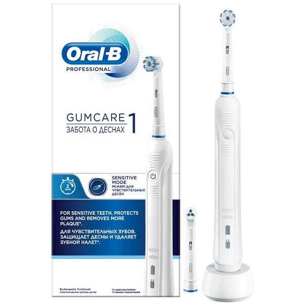مسواک برقی اورال بی Oral-B سری Gumcare1 | مخصوص دندان و لثه حساس