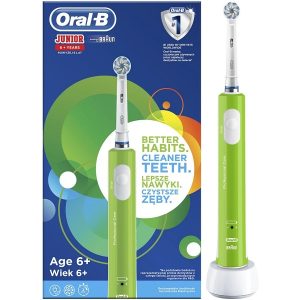 مسواک برقی بچگانه اورال بی Oral-B سری Professional Care مدل +JUNIOR 6 رنگ سبز | بچه های بالای شش سال
