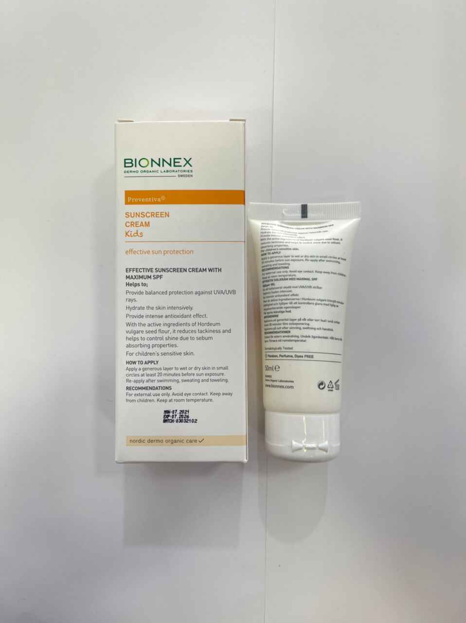 ضد آفتاب بچگانه بایونکس bionnex سری preventina | پوست حساس +SPF 100