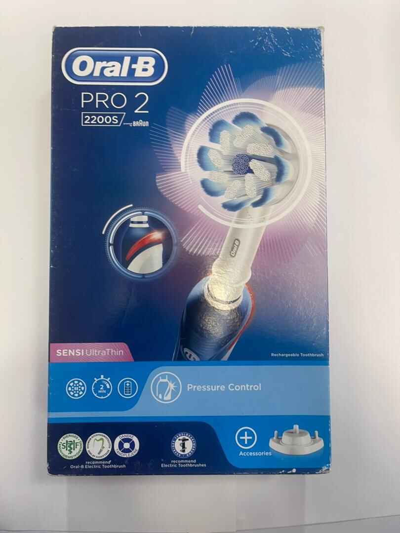مسواک برقی اورال بی Oral-B مدل PRO2 سری 2200S | مخصوص دندان و لثه حساس، دارای سنسور فشار