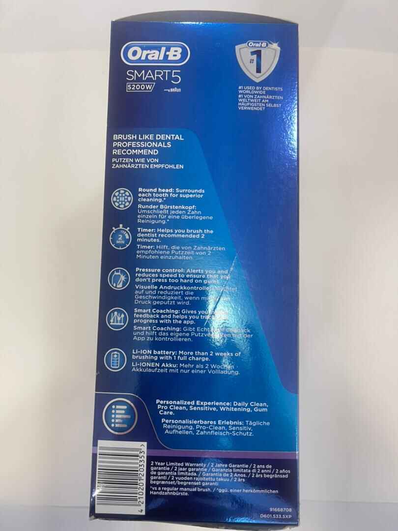 مسواک برقی هوشمند اورال بی Oral-B سری SMART5 مدل 5200w