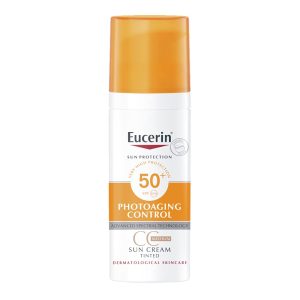 ضد آفتاب سی سی کرم‌ آرایشی اوسرین EUCERIN مدل ضد چروک PHOTOAGING با SPF+50 حجم 50 میل | رنگ مدیوم (گندمی)
