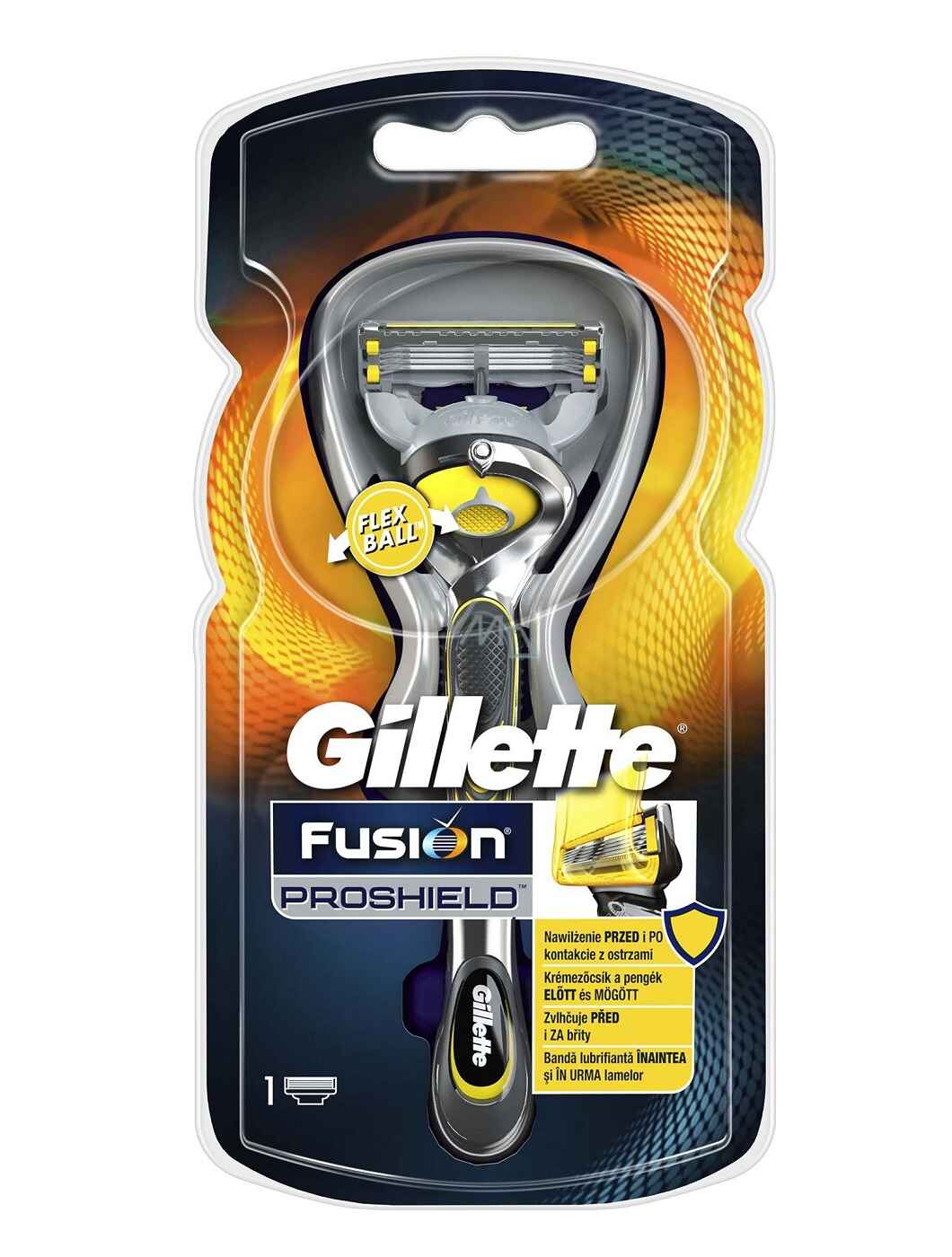 تیغ اصلاح ژیلت Gillette اصل مدل پروشیلد Fusion Proshield | یک دسته و یدک