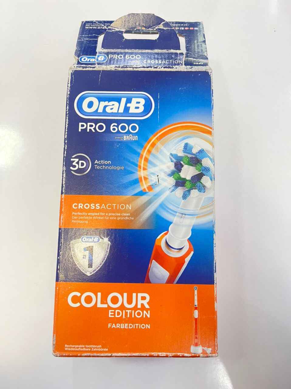 مسواک برقی اورال بی Oral-B سری PRO 600 مدل کراس اکشن CROSS ACTION | رنگ نارنجی