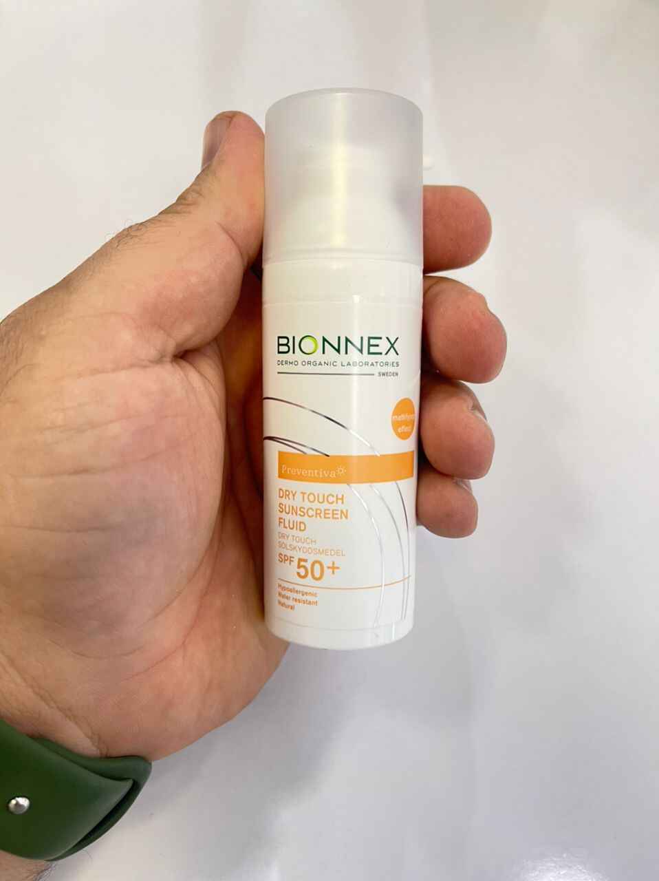 ضد آفتاب فلوئیدی بایونکس bionnex سری preventina | مناسب پوست چرب +SPF 50