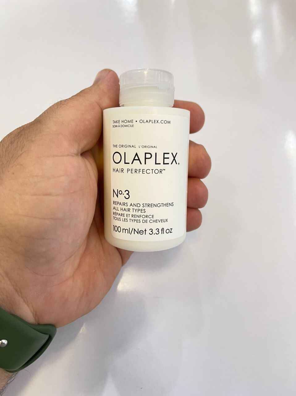 کرم موی اولاپلکس OLAPLEX شماره سه No3 ترمیم کننده و احیا کننده قوی مو حجم 100 میل