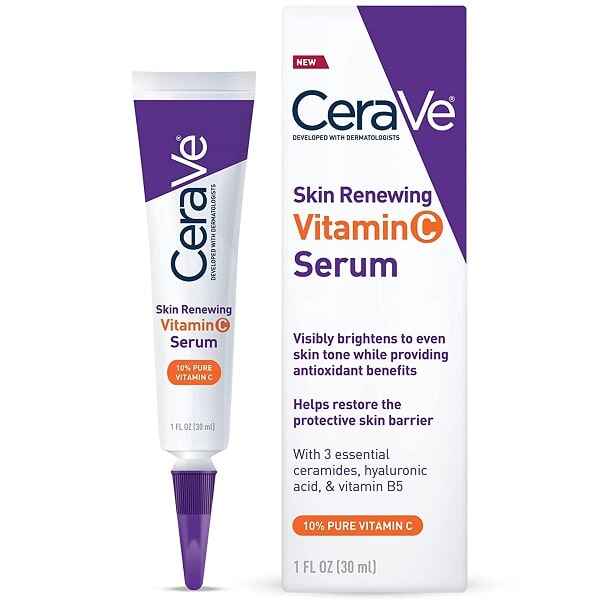 سرم ویتامین سی سراوی CeraVe مدل Skin Renewing حجم ۳۰ میل | روشن کننده، بازسازی پوست