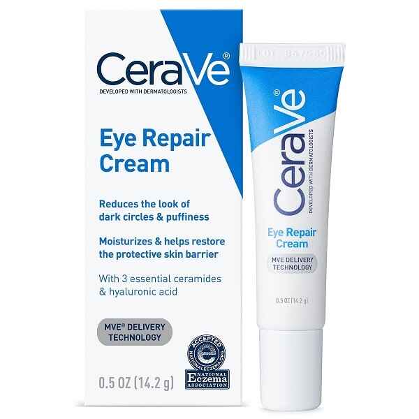 کرم دور چشم ترمیم کننده سراوی CeraVe حجم 14.2 گرم | ضد پف و تیرگی
