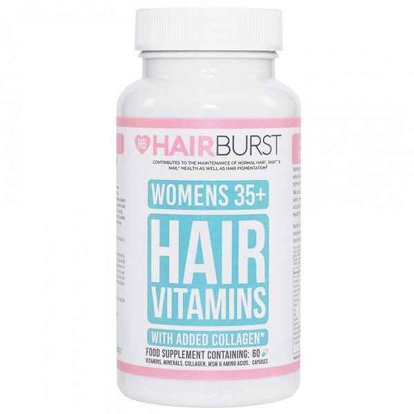 تقویت رشد مو هیربرست Hairburst حاوی کلاژن مخصوص خانم های بالای 35 سال – 60 عدد