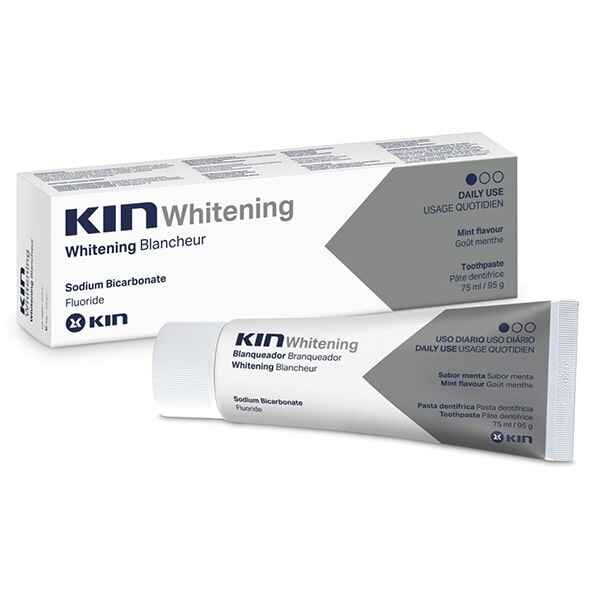 خمیر دندان سفید کننده کین Kin مدل Whitening حجم 75 میل | ضد پوسیدگی و تارتار