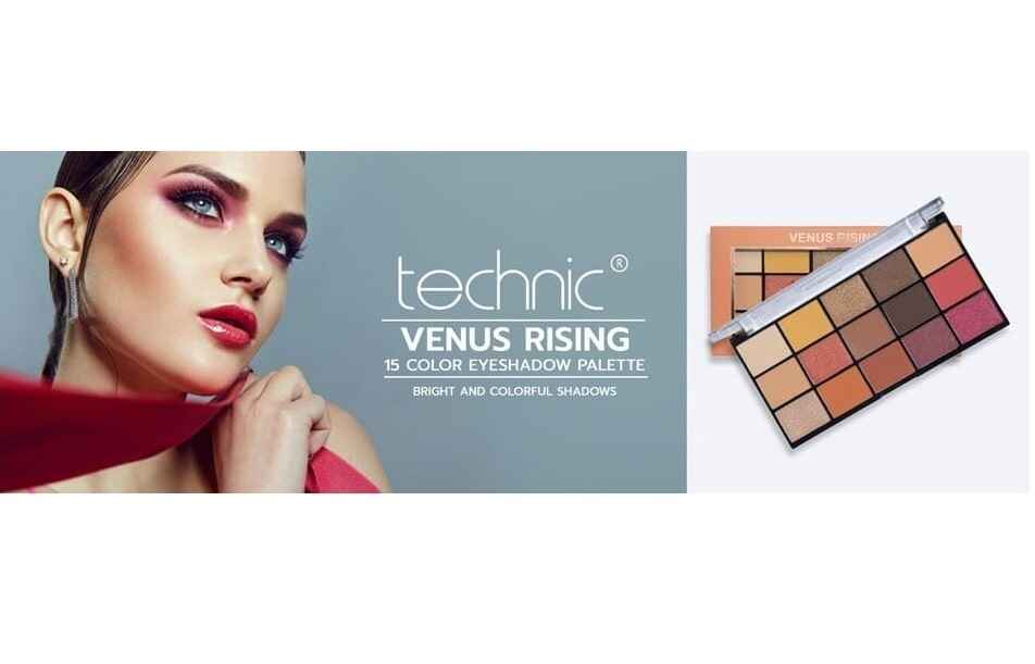 پالت سایه 15 رنگ تکنیک مدل ونوس رایزینگ Venus Rising 