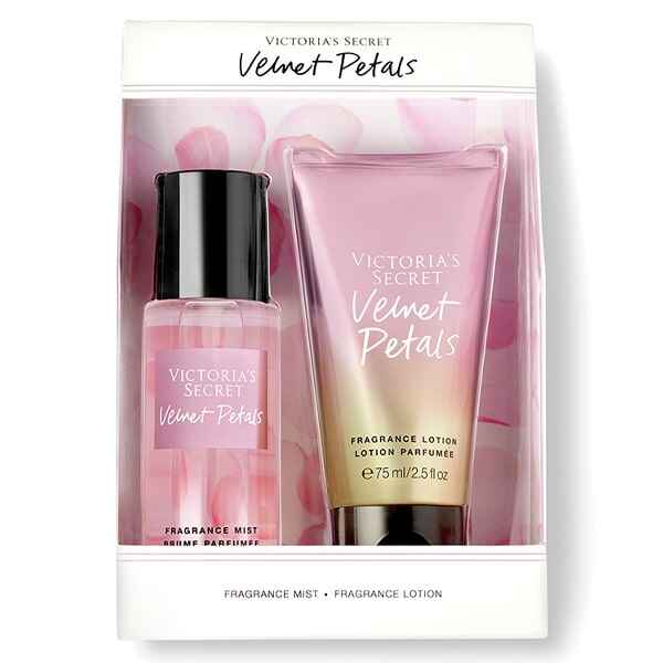 پک لوسیون و بادی اسپلش ویکتوریا سکرت Victoria’s Secret مدل ولوت پتالز Velvet Petals حجم 75 میل