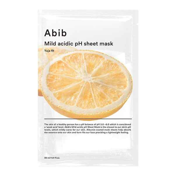 ماسک ورقه ای ابیب Abib مدل یوجا Yuja Fit سری Mild Acidic PH حجم 30 میلی‌لیتر