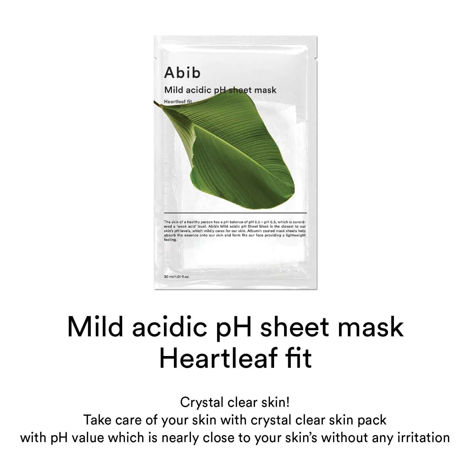 ماسک ورقه ای تسکین بخش هارت لیف ابیب مدل  Mild Acidic PH