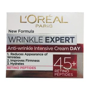 کرم روز ضد چروک لورال L’Oréal مدل رینکل اکسپرت Wrinkle Expert حجم 50 میل | حاوی رتینول و پپتید