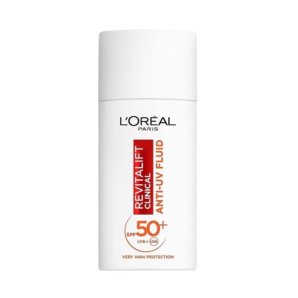 ضد آفتاب فلوئیدی لورال L'Oréal مدل رویتالیفت کلینیکال Revitalift Clinical حاوی ویتامین سی حجم 50 میل | مناسب انواع پوست