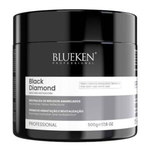 ماسک تونر و رنگساژ بلوکن BLUEKEN مدل بلک دایموند BLACK DIAMOND حجم 500ml | آبرسان قوی و ضد زردی