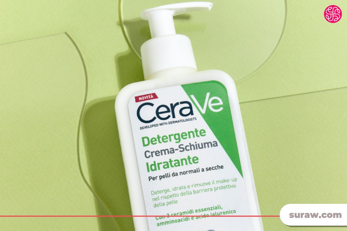 پاک کننده آرایش و آلودگی مدل Hydrating Cream-to-Foam برند سراوی Cerave