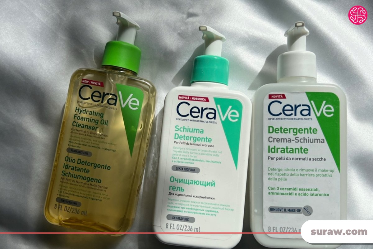 پاک کننده آرایش و آلودگی مدل Hydrating Cream-to-Foam برند سراوی Cerave